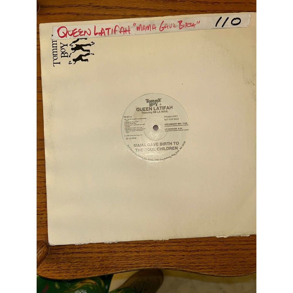 Queen Latifah Featuring De La Soul Mama Gave Birth Soul Children Vinyl Promo